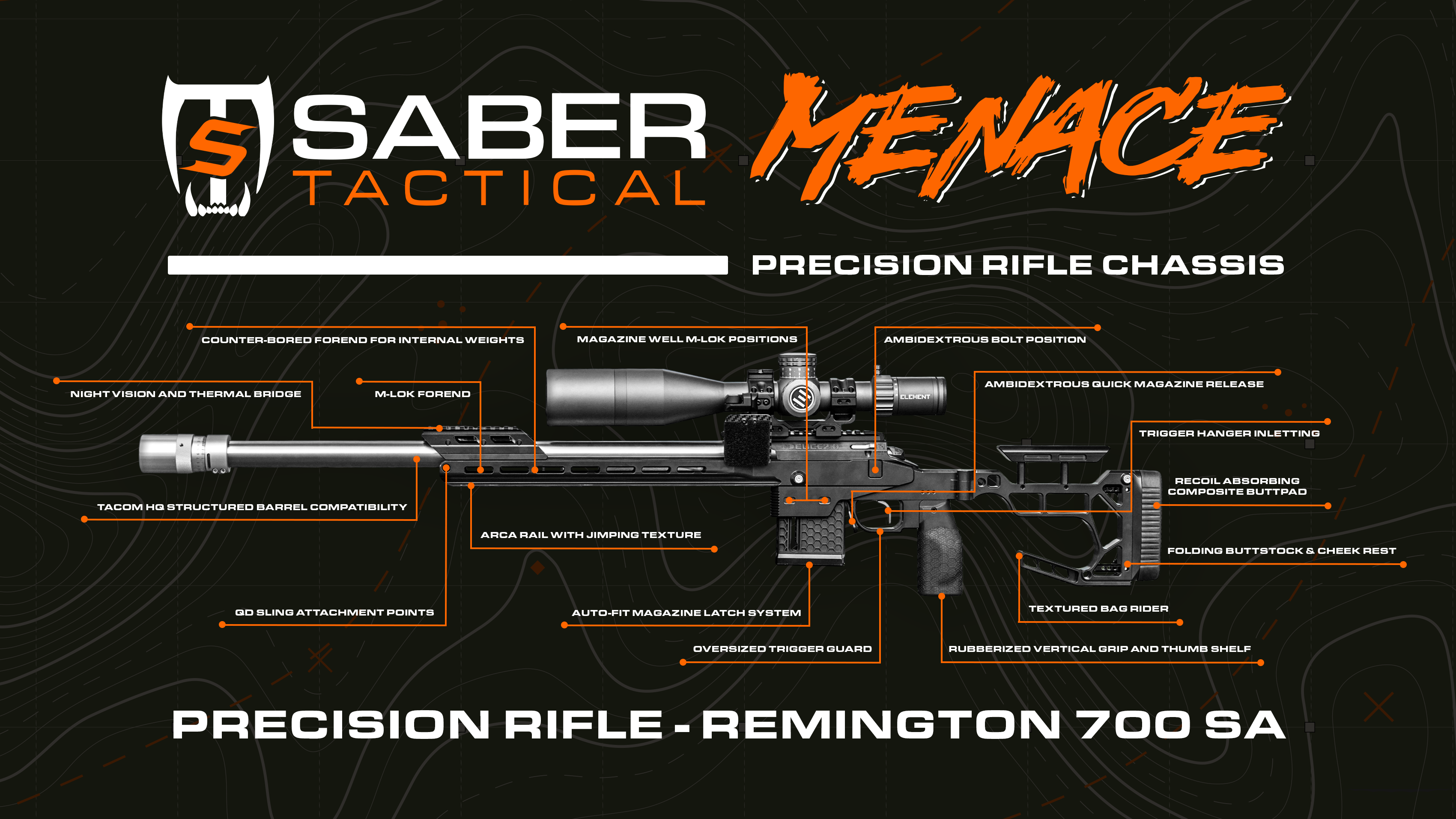 The Saber Tactical Menace : Hybrid Hunting and Match Precision Rifle Chassis