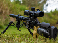 Thumbnail for Saber Tactical AR-Style GOLD Vertical Grip