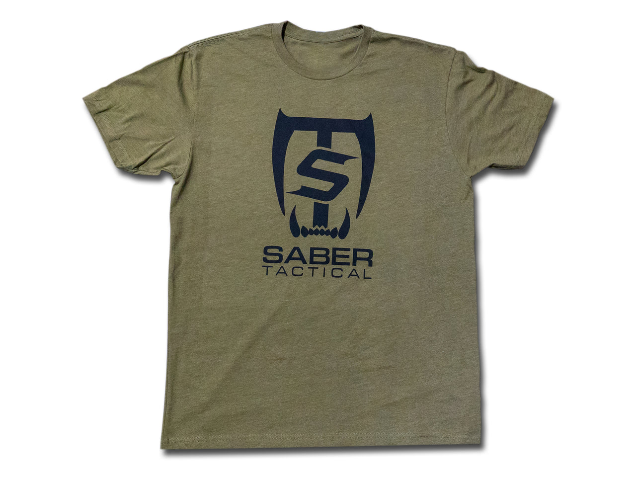 Saber Tactical Black Logo / Green S/S T-Shirt